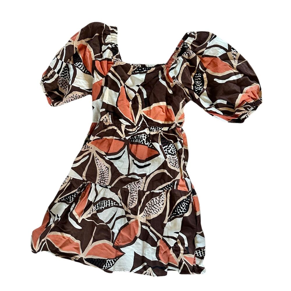 Mlle Gabrielle cotton dress funky comfort summer sun puffed sleeve retro boho